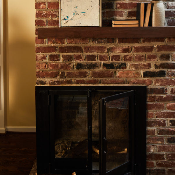 historic renovated fireplace