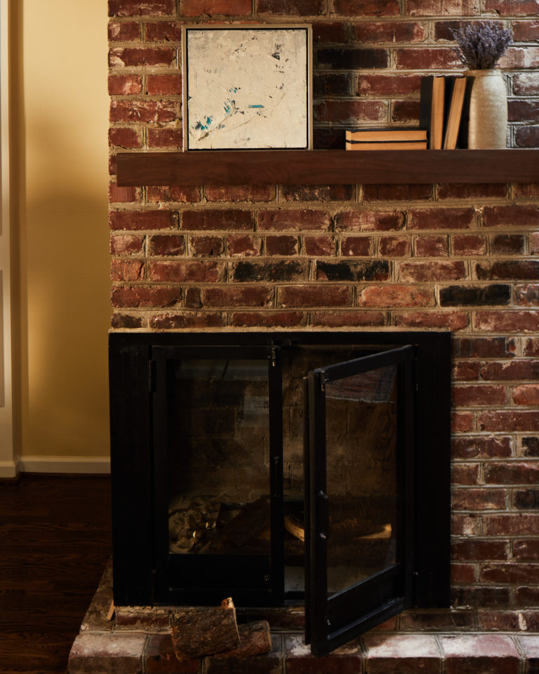 historic renovated fireplace