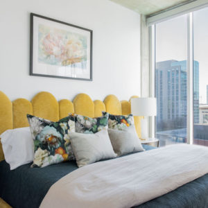 A view of a fully remodeled bedroom.